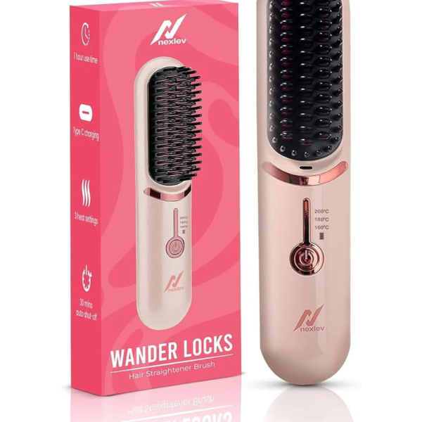 Cordless Hair Straightener Brush