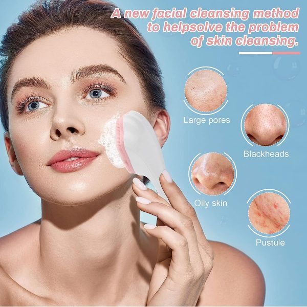 Silicone Face Scrubber Exfoliating Brush