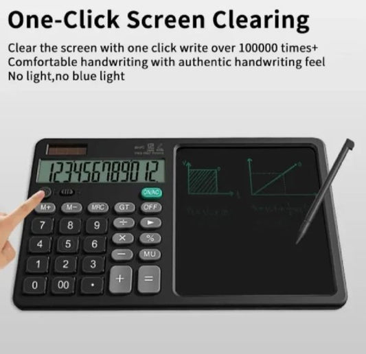 2-in-1 Calculator With Lcd Writing Tablet