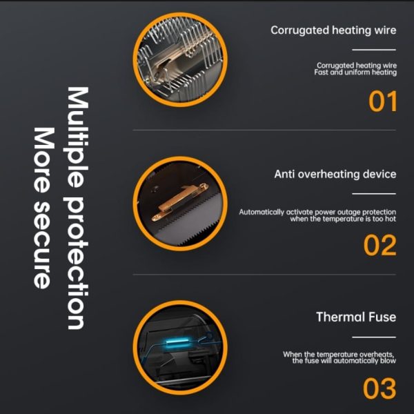 Portable Air Fan Electric Heater