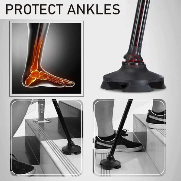 Portable Folding Walking Stick With Led Light