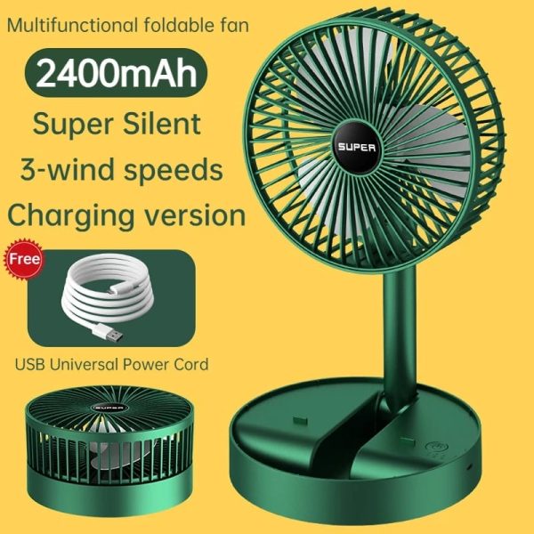 Portable Telescopic Folding Fan Table Desk Fan